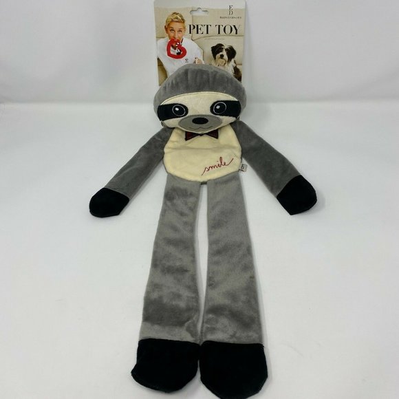 Ellen Degeneres Other - Ellen Degeneres Dog Pet Toy 21" Sloth Crinkle Squeaker Stuffed Head